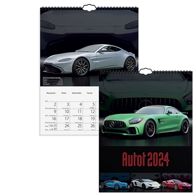 Autot 2024 - Burde kalenteri