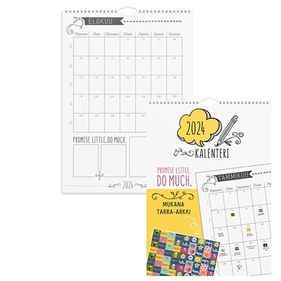 Seinäkalenteri Scribble 2024 - Burde kalenteri