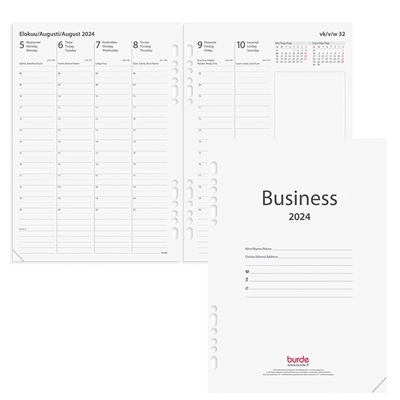 Business kalenteripaketti 12 kk 2024 - Burde kalenteri