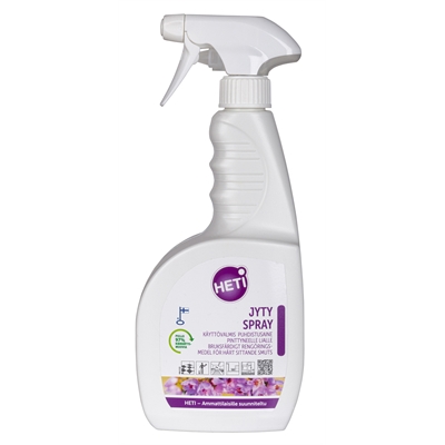Puhdistusaine Heti Jyty Spray 750 ml - vaikealle pinttyneelle lialle, rasva- ja nokitahrat ym