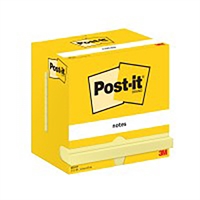 Viestilappu Post-It 655 76x127mm keltainen /12 - PEFC-paperi, kasviperäinen liima, kierrätyspakkaus