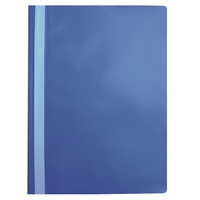 Pikanitojakansio A4 PP sininen - ohut muovikansio, kirkas kansi ja värillinen takakansi