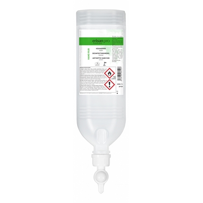 Käsihuuhde Erisan dispenso 1L 8250 - kotimainen geelimäinen etanolipohjainen desinfektiohuuhde