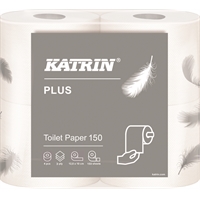 WC-paperi Katrin Plus Toilet 150 valkoinen /40 rll säkki - kotimainen, ympäristöystävällinen