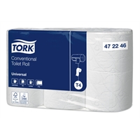 WC paperi Tork Universal 472246 T4 /42 rll säkki - luonnonvalkoinen, FSC- ja EU-ympäristömerkit