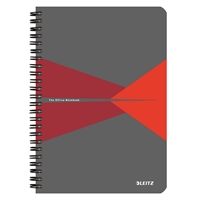 Muistikirja Leitz Office A5/90 viivat punainen kartonki