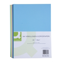 Kopiopaperi Q-CONNECT® A4 80g värilajitelma vaalea/200 arkkia