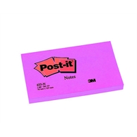 Viestilappu Post-it 655 76X127mm neonpunainen