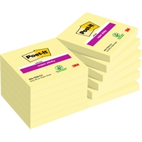Viestilappu Post-it Super Sticky 76X76mm Canary Yellow - PEFC-sertifioitu paperi