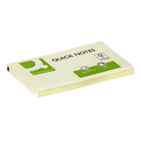 Viestilappu Q-CONNECT 76x127mm FSC keltainen
