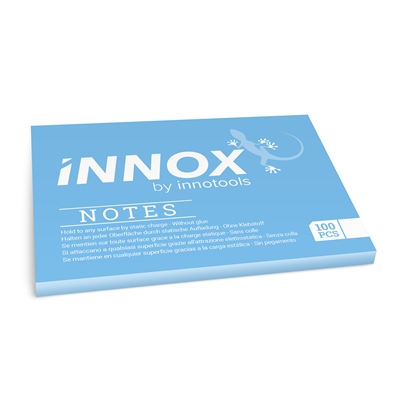 Viestilappu Innox Notes 100x70mm sininen - Suomessa valmistettu sähköstaattinen viestilappu