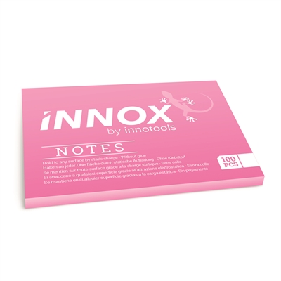 Viestilappu Innox Notes S 70x50mm pinkki - Suomessa valmistettu sähköstaattinen viestilappu