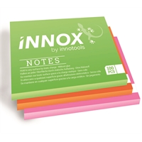 Viestilappu Innox Notes 10x10 cm 3 värin pakkaus - Suomessa valmistettu sähköstaattinen viestilappu