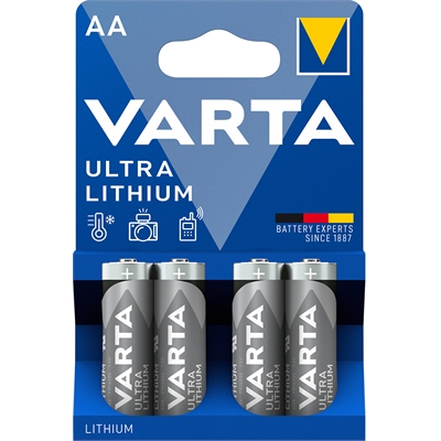 Paristo Varta Ultra Lithium AA Blister 4 - sopii myös alhaisiin lämpötiloihin