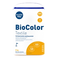 Pyykinpesujauhetiiviste Kiilto Pro BioColor 8kg - ei fosfaattia, ei zeoliittia, sisältää värisuojan