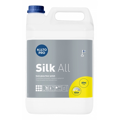 Kiilto Silk All 5L - puolikiiltävä lattiavaha, helppolevitteinen, hyvin kulutusta kestävä