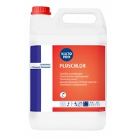Desinfioiva puhdistusaine Kiilto Pluschlor 5 L - desinfioi, valkaisee, sis. natriumhypokloriittia