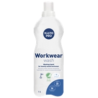 Pyykinpesuneste Kiilto Pro Workwear wash - Joutsenmerkitty erikoispesuaine työvaatteille 20 – 95 °C