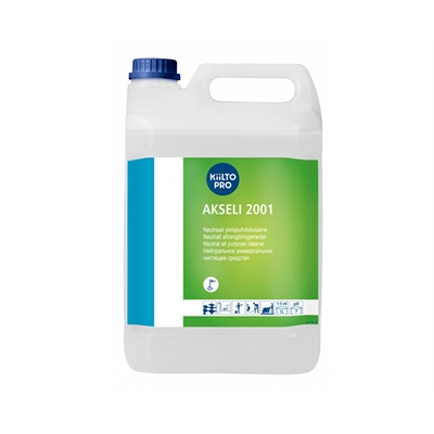 Yleispuhdistusaine Kiilto Akseli 2001 /5 L - poistaa hyvin rasvaisen, öljyisen ja pinttyneen lian
