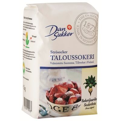 Taloussokeri Dansukker 1kg - Suomessa tehty suomalaisista sokerijuurikkaista