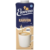 Kaurajuoma Elovena kahviin 1,5% gluteeniton maidoton laktoositon vegaaninen 1 L - kotimainen
