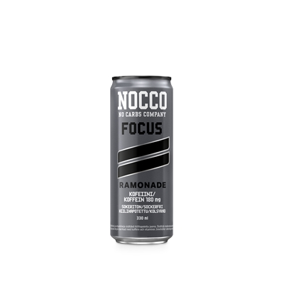 Energiajuoma Nocco FOCUS Ramonade 0,33l /24-pack - kofeiinia, vihreää teetä, vitamiineja