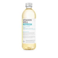 Vitamiinivesi Vitamin Well Refresh 500ml /12-pack (pantti ei sis) - lemonade-kiivi, sinkki, B ja C