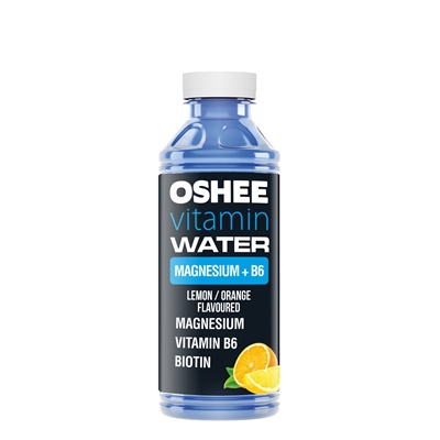 Vitamiinivesi Oshee Magnesium +B6 0,555 L (ei sis pantti) - sitruunalla höystetty, hiilihapoton
