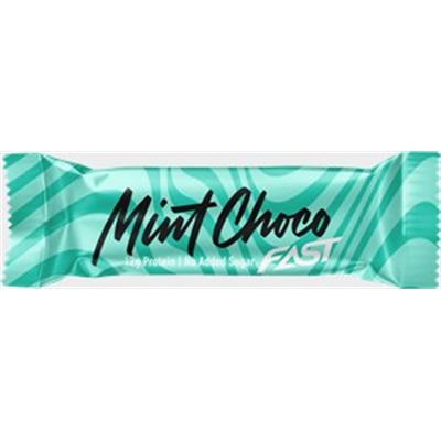 Proteiinipatukka FAST Mint Choco 42g - ei lisättyä sokeria eikä palmuöljyä, sis. 10 g proteiinia