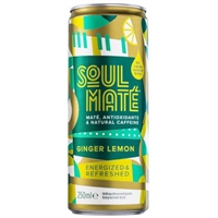 Energiajuoma - matejuoma Soul Mate Ginger-Lemon 0,25 L /24 kpl ltk (+ pantit) - kotimainen