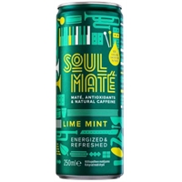 Energiajuoma - matejuoma Soul Mate Lime-Mint 0,25 L /24 kpl ltk (+ pantit) - kotimainen