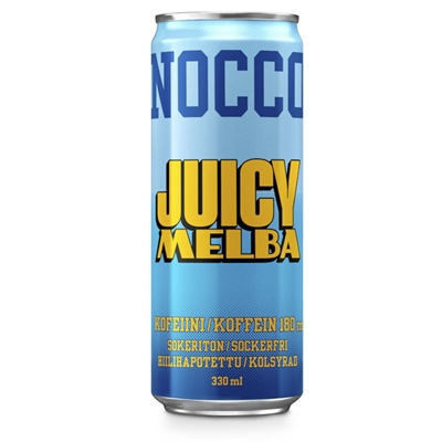 Energiajuoma Nocco Juicy Melba 0,33 L /24 (ei sis.pant) - aminohappoja, kofeiinia, ei sokeria