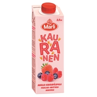 Välipalajuoma Marli Kauranen marjat 2,5 dl - maidoton, vegaaninen, säilöntäaineeton, ei lis. sokeria