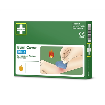 Palovammalaastari Cederroth Burn Cover /10 - sis. hydrogeeliä, joka viilentää ja lievittää kipua
