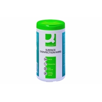 Desinfiointipyyhe Q-CONNECT® /100 kpl pkt - antibakteerinen, muovi- ja metallipinnoille