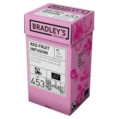 Tee Bradley's Organic Red Fruit Infusion luomu 4 x 25 pss /100 pss ltk