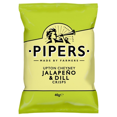 Perunalastu Pipers Crisp Upton Cheyney Jalapeno Tilli 40g - gluteeniton