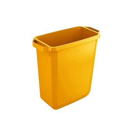 Jäteastia DURABIN® keltainen 60 L - sopii myös kuljetukseen ja varastointiin, elintarviketurvallinen