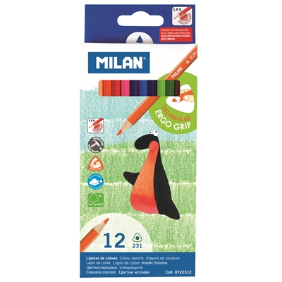 Värikynä Milan 12 väriä - ympäristöystävällinen puuvärikynä
