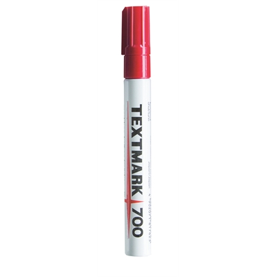 Huopakynä Textmark 700 punainen - peittävä, pysyvä, vedenkestävä ja valonkestävä tussi