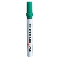 Huopakynä Textmark 750 vihreä - peittävä, pysyvä, vedenkestävä ja valonkestävä tussi
