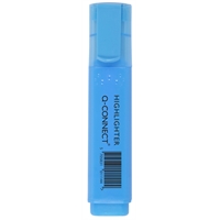Korostuskynä Q-CONNECT® leveä sininen - valonkestävä vesipohjainen pigmenttimuste