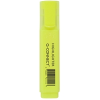 Korostuskynä Q-CONNECT® leveä keltainen - valonkestävä vesipohjainen pigmenttimuste