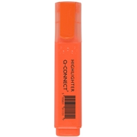 Korostuskynä Q-CONNECT® leveä oranssi - valonkestävä vesipohjainen pigmenttimuste