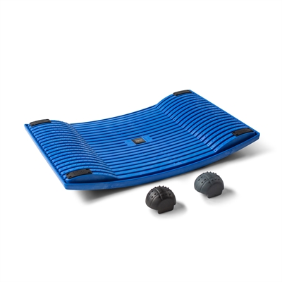 Aktivointilauta Gymba sininen - helppoa liikuntaa työn tai opiskelun ohessa, mukana hierontapallot