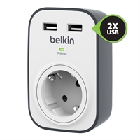 POISTUVA TUOTE: Ylijännitesuoja Belkin 1-OS 2 USB-liitintä 2.4A