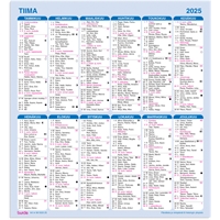 Vuosikalenteri 2025 Seinälehti Tiima - Burde kalenteri