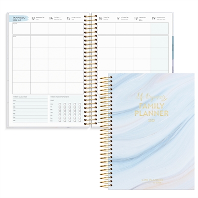 Vuosikalenteri 2025 Life Organizer Family Planner - Burde kalenteri