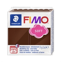 Askartelu- ja muovailumassa Staedtler Fimo 57 g soft chocolate - uunissa kovetettava