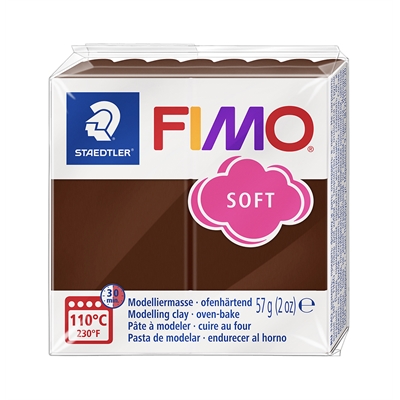 Askartelu- ja muovailumassa Staedtler Fimo 57 g soft chocolate - uunissa kovetettava